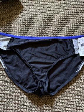 Everlast Black Bikini Bottom with Blue Trim
